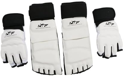 Aymzbd Taekwondo Sparring Gear con Protezione delle Mani E dei Piedi per Tutte Le età, M