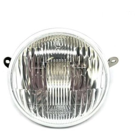 Borrozzino Moto Faro Anteriore Fanale Compatibile con Vespa PX PE 125-150-200 in Vetro Completo