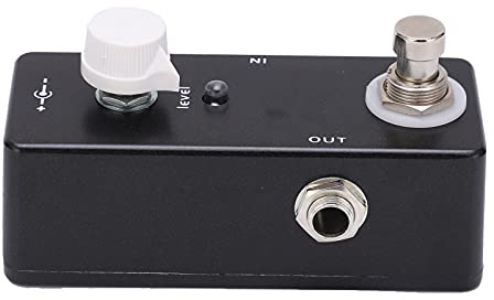 BONKZEBU Volymdämpare Gitarreffektpedal för Klart Ljud med äkta Bypass, Metallkonstruktion, Svart, 1 X Gitarrvolymeffektpedal, Lämplig för Gitarrister