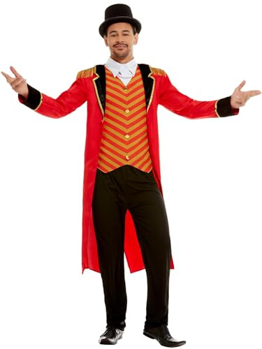 Smiffys Deluxe Ringmaster Costume, Red Halloween und Karneval