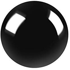 botle Keramik Moderne Deko Kugel Tischdeko D 9 cm Größen schwarz glänzend Ball Blackball