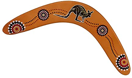 Eva Shop® Boomerang Australia 28 cm - Wurfspiel Flugspiel Wurfspiele Bumerang aus hochwertigem Holz