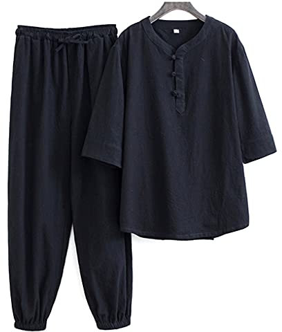 Damen Tai Chi Anzug Baumwolle Leinen Kampfsport Anzug Yoga Anzug chinesische traditionelle Kleidung Tang Anzug Hanfu Zen Meditationsanzug für