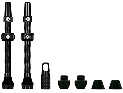 MUC OFF Unisex-Adult accessorio valvola tubeless 80mm 1 coppia Nero, Black, One Size