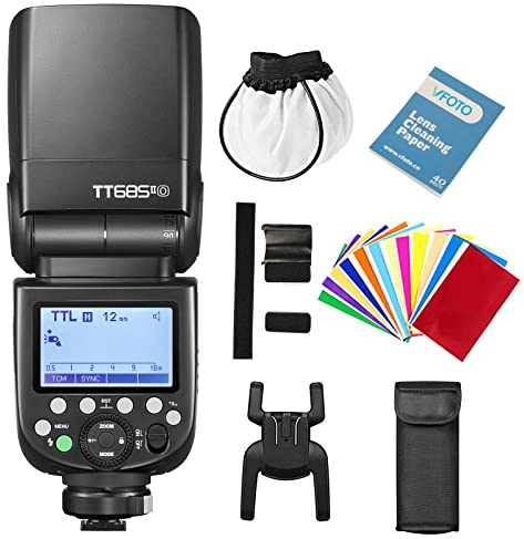 Godox TT685II-O TT685OII Speedlite TTL Kamera Blitzlicht 2.4G High-Speed Sync ​​1/8000s GN60 Kompatibel für Olympus E-M10II E-PL7 E-PL6 E-PL3 und Panasonic DMC-CX85 DMC-G7 - GF1 DMC -LX100