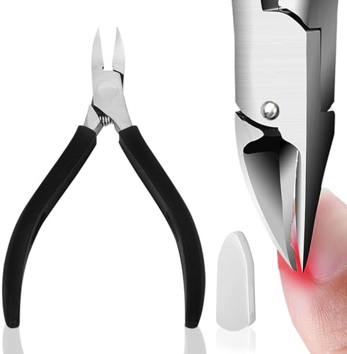 Toe Nail Clipper Heavy Duty Professional for Thick Nails Ingrown Nails Dead Skin Calluses Black