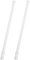 Tension Rod, 2Pcs Tension Rods, Net Curtain Rods Extendable, 30-50cm Extendable Hanging Bar,Tension Cupboard Rods, Spring Loaded Tension Rod for Closet Cupboard Wardrobe Bookshelf (White)