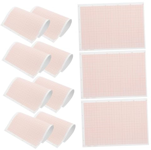 IWOWHERO Feuille Millimétrée A4 en Papier Quadrillé Mathématique Rose, Portable et Solide, pour Dessins de Coordonnées et Calculs Précis
