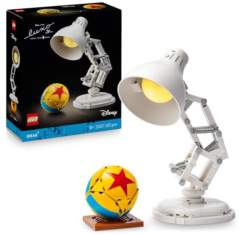 LEGO Ideas | Disney Pixar Luxo Jr. Modelo de Exposición Construible y Coleccionable para Adultos, Recuerdo Cinematográfico, Nostálgico Regalo para Hombres, Mujeres y Fans 21357