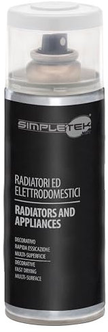 SIMPLETEK - Bomboletta Spray Vernice Smalto per Radiatori Elettrodomestici Lavatrici Frigo Bianco Opaco V400RAD.2OP 400 ml (1 pezzo)