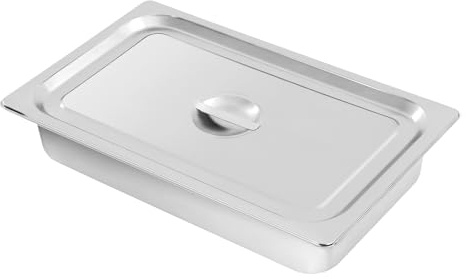 XIAYUHE Chafing Dish gastronormbehållare, 4 stycken 9 l rostfritt stål ångbordspanna, ångbordspannor med lock, 53,5 x 32,5 x 10 cm, värmebehållare, varmhållningsbehållare för mat