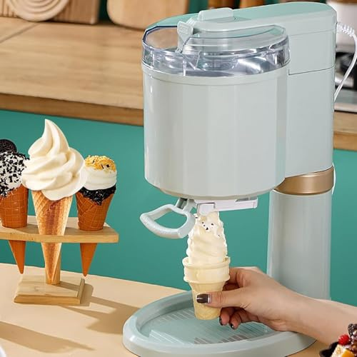 1L Softeismaschine für Zuhause, Automatische Mini Eismaschine, Ice Cream Maker & Joghurtbereiter, Kompakte Eiscreme Maschine für Bar und Café