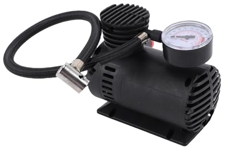 Ejoyous Mini Luftkompressor, Bärbar 12V Elektrisk Däckpump, 300 PSI för Bilar och Cyklar, Perfekt för Sportutrustning