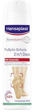 Hansaplast Fußpilz-Schutz 2in1 Deo (150 ml), antibakterielles Fußdeo mit 48h Schutz vor Fußgeruch, Fußspray zur Vorbeugung von Fußpilz