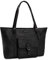 LEABAGS Leder Handtasche Damen I Premium Echtleder Shopper I Business Laptoptasche bis 16 Zoll I Damen Business Tasche I Tragetasche für Arbeit Uni Schule Freizeit oder Einkauf I Nature Schwarz