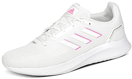 Adidas Damen Run Falcon 2.0 Laufschuhe, Weiß Cloud White Screaming Pink, 36 2/3 EU