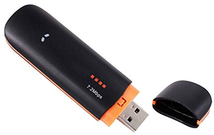 Módem 3G USB Stick Módem SIM, Módem USB Adaptador de Tarjeta TF de 7.2 Mbps, Tarjeta de Red de Datos inalámbrica, Dongle de Red 3G inalámbrica SIM SD, Plug-and-Play.