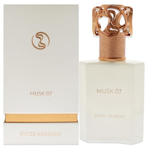 Swiss Arabian Musk 07 - Luxury Products From Dubai - Long Lasting And Addictive Personal EDP Spray Fragrance - A Seductive Signature Aroma - 1.7 Oz