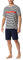 Schiesser Herren Schlafanzug kurz Rundhals - Nightwear Set, Grapefruit_181165, 54