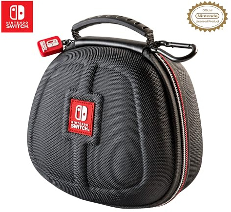 RDS - Officially Licensed Nintendo Switch Game Traveler Controller Case - Hard Shell Ballistic Nylon Case, Securely Holds Your Switch Pro Controller, Mesh Pocket Holds Cables