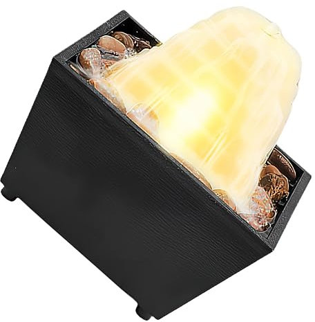 Holibanna Fuente De Agua Pequeña De Escritorio Cascada Mini, Luz Led, Diseño Creativo De Mesa, Decoración Zen para Interior, Humidificador Ambiental para Hogar y Oficina