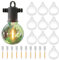 ZOTOYI 10 ampoules + 10 filaments de remplacement pour les lumières en guirlande extérieures de, LED 2700K blanc chaud, 10 paquets pour S14, ST38, G40