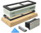 TOOLMAYS Knife Sharpening Stones Set, Dual Sided 400/1000 Grit Whetstone Knife Sharpener with Non-Slip Bamboo Base, Flattening Stone, Triangular Sharpening Stone Angle Guide