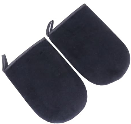Veemoon 2pcs Tan Back Applicator Gloves Self Tanning Mitts Instant Wash off Fake Tan