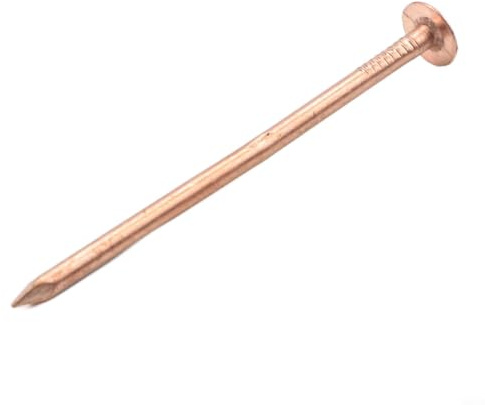 Oniissy Copper Tree Stump Killer Nails 65mm 75mm Solid Spikes for Root Removal and Stump Elimination, for Long Lasting Hardware for Garden Landscaping and for Easy Application(D)