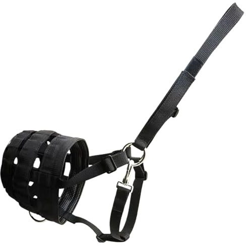 Generisch Freno de alimentación – ligero, anti– flexible, transpirable – Bozal de sauce | Confort Grasregulierer Halfter para Reitstall Ranch Bauernhof Koppel Turnout Training Alimentación Negro
