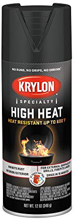 Krylon High Heat, Flat, Black, 12 oz