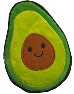 bitten Avocado Körnerkissen mit Lavendelduft - Polyester - Avocado-förmiges Körnerkissen - Wärmekissen - Unique - Grün