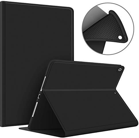 VAGHVEO Coque pour iPad Mini/Mini 2/Mini 3 7.9 Étui Housse Cuir PU Antichoc Léger Flexible Smart Case (Réveil/Sommeil Automatique) Cover Arrière TPU Souple pour Apple iPad 7,9 Pouces Mini 2 3, Noir