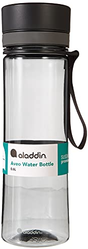 Aladdin Aveo Leakproof Leakproof Water Bottle 0.6L Concrete Grey – Wide Opening for Easy Fill - BPA-Free - Simple Modern Water Bottle - Stain and Smell Resistant - Dishwasher Safe