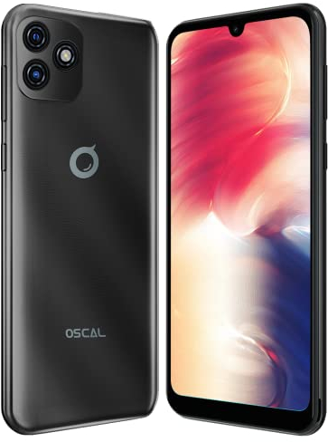 OSCAL C20 PRO Android 11 4G Smartphone Ohne Vertrag, Dual-SIM Handy, 6.08 HD+ Display, Unibody-Design, Quad-Core 2GB RAM+32GB ROM,2MP+8MP Dual Kamera,3380mAh Akku GPS Gesichts Entsperrung Schwarz