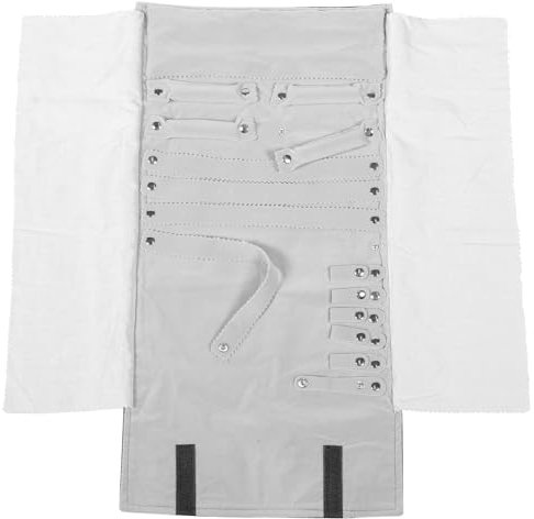 DECHOUS Rotolo Portagioie Portatile Porta Gioielli da Viaggio per Donna Porta Collana Anelli Bracciali Orecchini