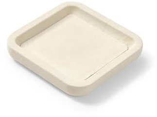 Papten Small Jewellery Tray Stackable Jewellery Flat Tray (XS,Beige)