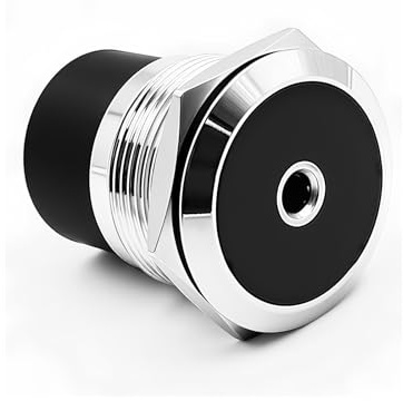Duttek Conector estéreo TRS de 3,5 mm para montaje en panel, 3 polos, 1/8 TRS hembra a hembra, conector de fijación roscado, enchufe para auriculares, montaje en panel tipo XLR/D, para expansión de