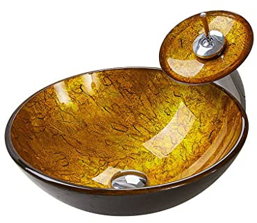 Lavandino da Appoggio per Bagno Lavandino da bagno arte moderna semplice lavandino in vetro temperato Lavandini del Bagno