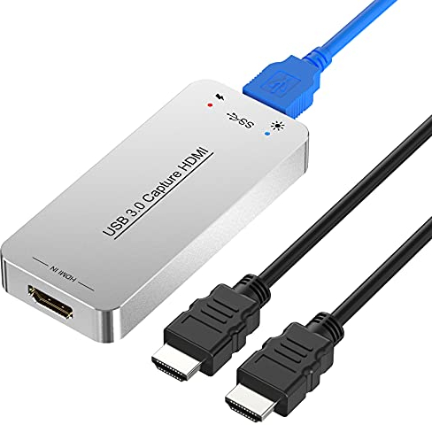 DIGITNOW! HDMI USB 3.0 Vidéo Capture dongle & HDMI Carte Dongle Dispositif Full HD 1080 P Vidéo Audio HDMI vers USB Adaptateur Convertisseur pour Windows Linux Os X Système