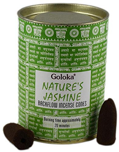 Goloka Incienso Nature´s Jasmine en conos - Jazmín