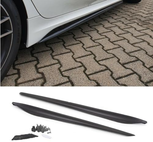 DM Autoteile Sport-Performance Seitenschwelleransätze Ansatz Schwarz Matt kompatibel für BMW 3er G20 G21 M-Paket ab 2019 + ABE 14166