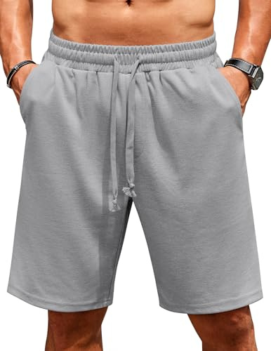 COOFANDY Korta byxor, herr shorts, korta joggingbyxor | Sweatshorts korta sommarbyxor, sommar herrshorts med fickor, sportbyxor korta sweatbyxor korta, elastisk midja