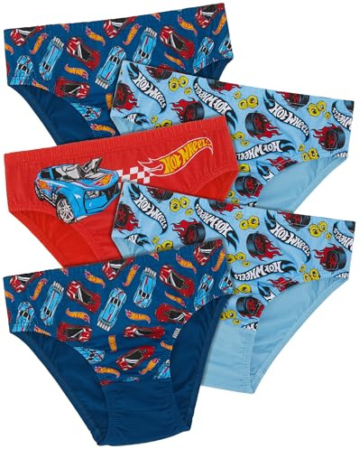 Hot Wheels Five Pack 100% Cotton Briefs 4-5 Years Multicolor