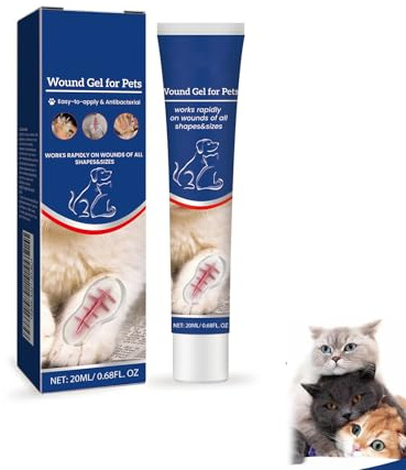Uzionoie Gel Soin des Plaies pour Animaux,Gel De Soin des Plaies pour Chiens Et Chats,Pommade Cicatrisante pour Chiens,Pansement Liquide pour Plaie Chien,Traitement Optimal des Plaie