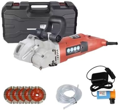4000W-5200W Elektrisk Väggfräsare Spårskärmaskin Väggspårningsmaskin Stålbetongskärmaskin Cirkelsåg Enkel Kapning Av Olika Material(5.2KW 133 Saw Blade)