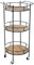 Mendler Servierwagen HWC-A43, Barwagen Teewagen, Tanne Holz massiv Vintage 100x50x43cm