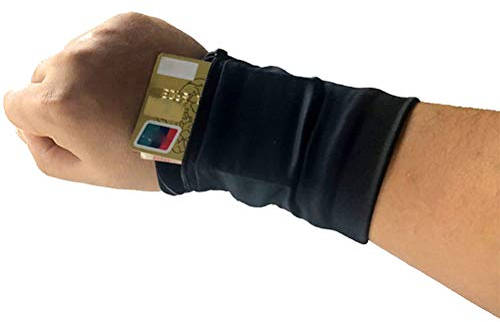 RetroFun Sport Wrist Pocket Pouch, Running Gym Bag Wallet, Handyhalter Wrist Support Wrist Bag Schweißband zum Radfahren von Handykarten