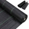OUNUO 2 x 50 m Malla Antihierbas, Malla contra Malas Hierbas, 90 g/m² Geotextil, Protección césped Artificial, Lona antimalezas jardín, Anti-UV, Negro