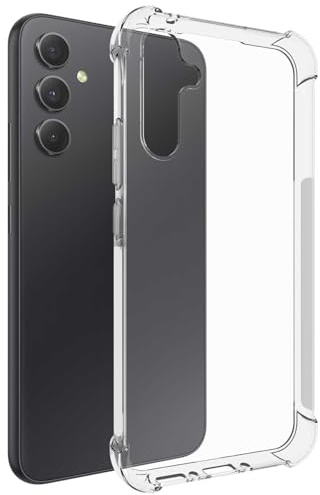 mtb more energy® Coque de protection souple en TPU pour Samsung Galaxy A34 5G - Coins renforcés - Protection pour appareil photo - 1,5 mm